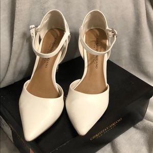 Christian Siriano White heels